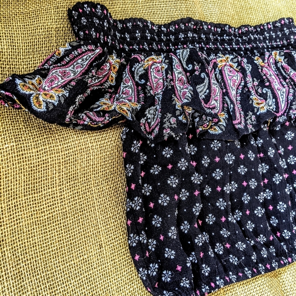 Cute Sweet Summer Hippie Vibes Ruffle Crop Top Fun - Picture 7 of 14